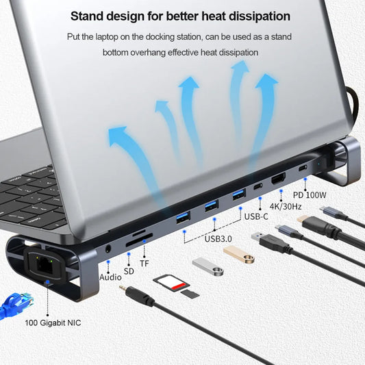 10-in-1 USB C Docking Station